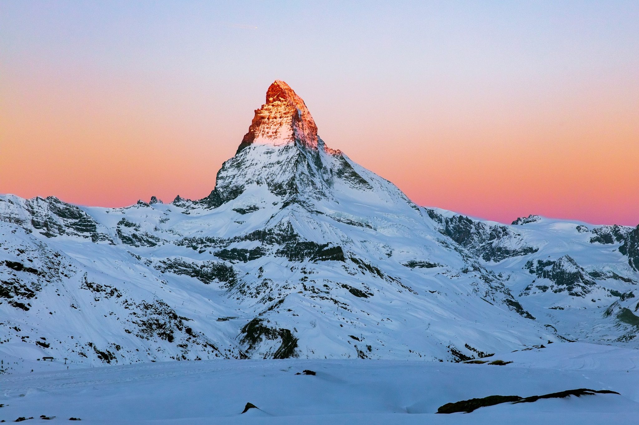 The Matterhorn at sunset