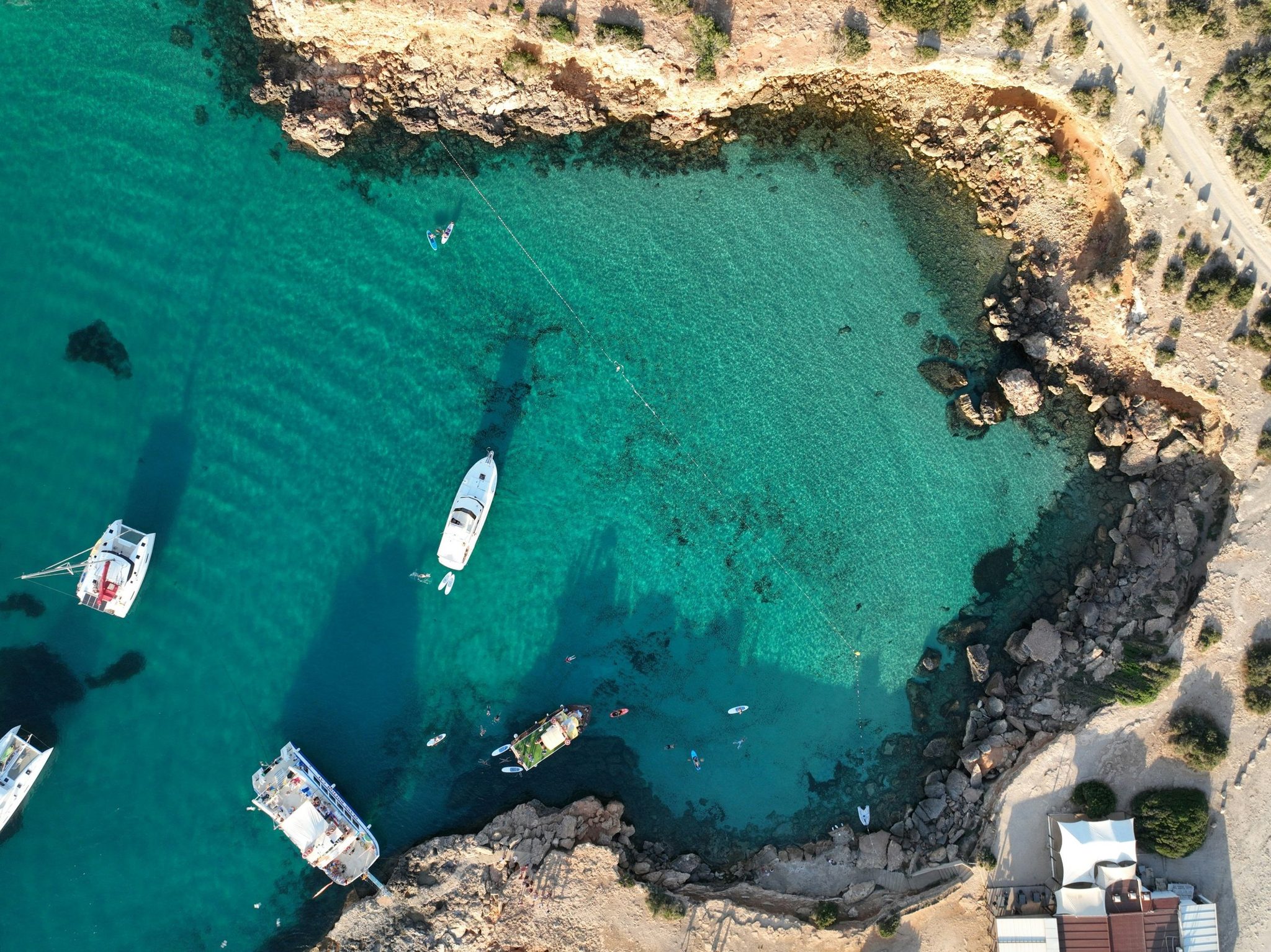 A turquoise cove in the north of Ibiza