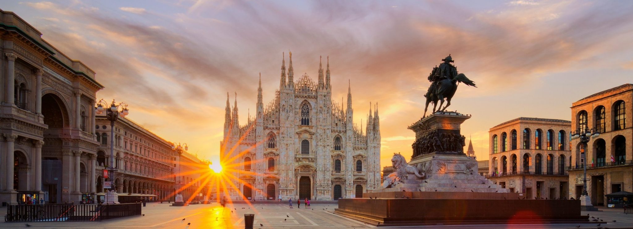 Milan Cathedral at sunset